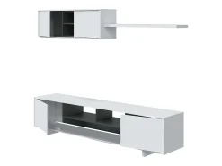 Mueble Salón Comedor Modulo 200+105 cm Color Blanco Belus