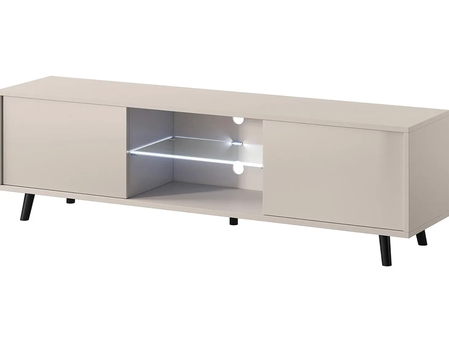 Mueble TV - 140 cm - Topo (Gris-Beige) - LEFYR