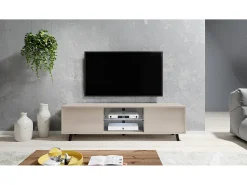 Mueble TV - 140 cm - Topo (Gris-Beige) - LEFYR