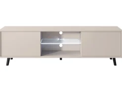 Mueble TV - 140 cm - Topo (Gris-Beige) - LEFYR