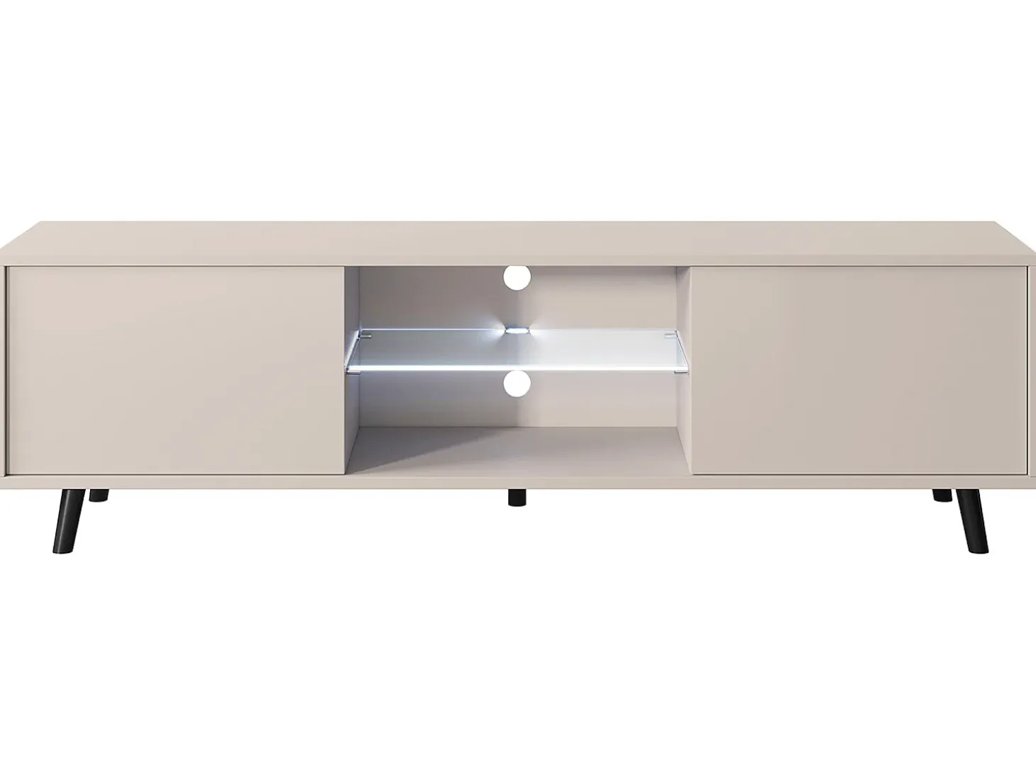 Mueble TV - 140 cm - Topo (Gris-Beige) - LEFYR