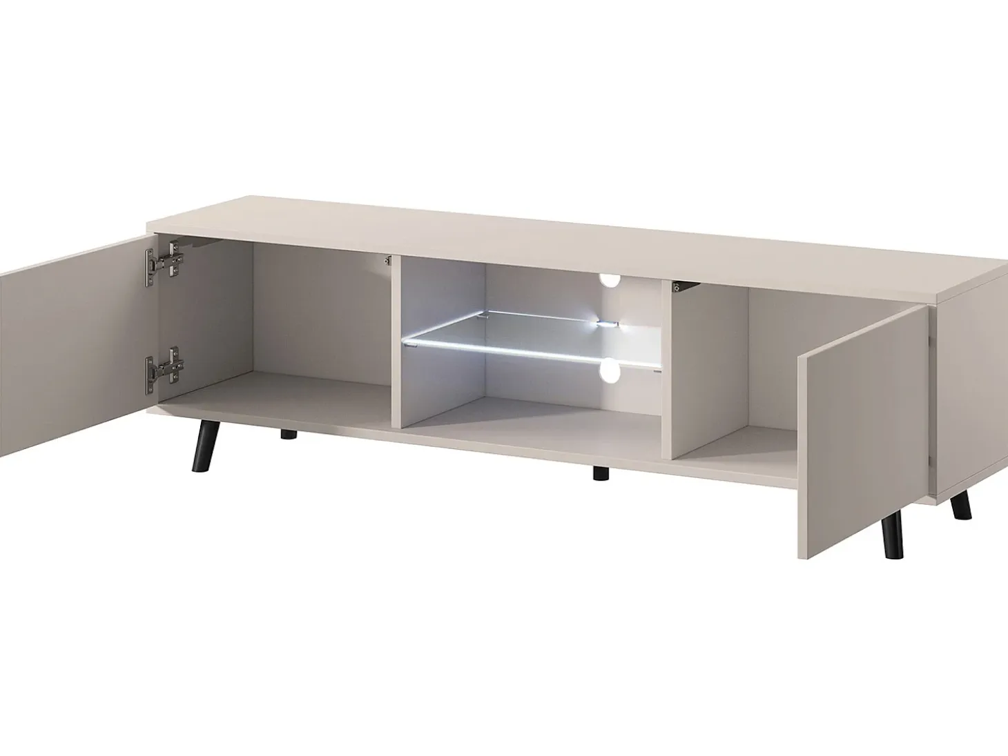 Mueble TV - 140 cm - Topo (Gris-Beige) - LEFYR