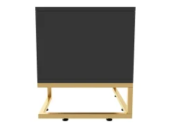 Mueble TV 170 cm - con estantes ajustables - tiradores y pies dorados - Gris
