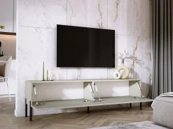 Mueble TV: Cashmere, patas negras, 170 x 52 x 32 cm