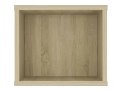 Mueble TV colgante contrachapada roble Sonoma 100x30x26,5 cm ES26978