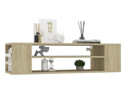Mueble TV colgante contrachapada roble Sonoma 100x30x26,5 cm ES26978