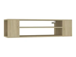 Mueble TV colgante contrachapada roble Sonoma 100x30x26,5 cm ES26978