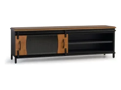 Mueble tv de madera de mango y metal