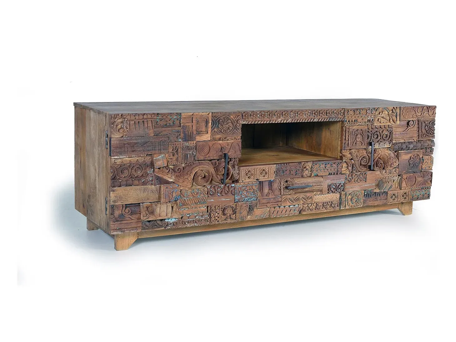 Mueble tv de madera de mango recuperada