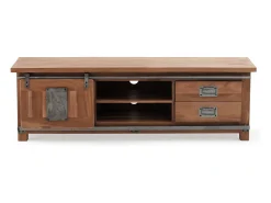 Mueble tv de madera maciza de acacia reciclada