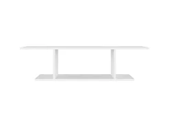 Mueble TV de pared blanco 103x30x26,5 cm ES62604