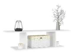 Mueble TV de pared blanco 103x30x26,5 cm ES62604