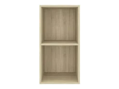 Mueble TV de pared madera contrachapada roble 37x37x72 cm ES40280