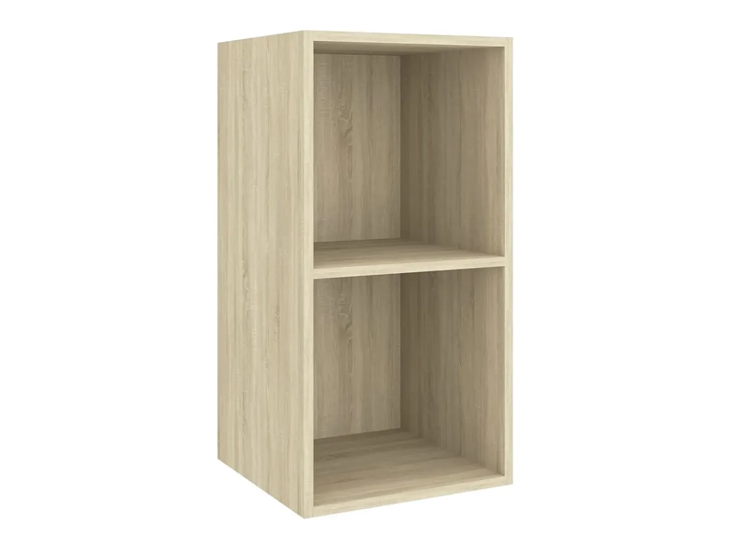 Mueble TV de pared madera contrachapada roble 37x37x72 cm ES40280