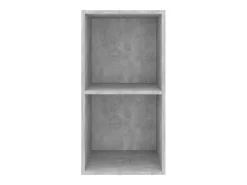 Mueble TV de pared madera contrachapada hormigón 37x37x72 cm ES13058