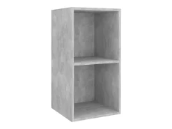 Mueble TV de pared madera contrachapada hormigón 37x37x72 cm ES13058