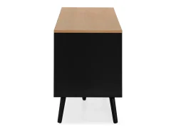Mueble Tv Desi 2 puertas color Negro