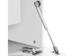 Mueble TV diseño moderno 240cm blanco 4 compartimentos y 3 puertas Corona Low Bial