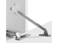Mueble TV diseño moderno 240cm blanco 4 compartimentos y 3 puertas Corona Low Bial