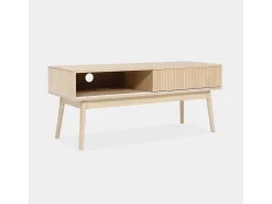 Mueble tv escandinavo efecto madera, 115cm madera