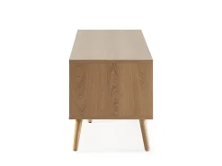 Mueble tv Lluvia 4 puertas color roble, 160 cm largo
