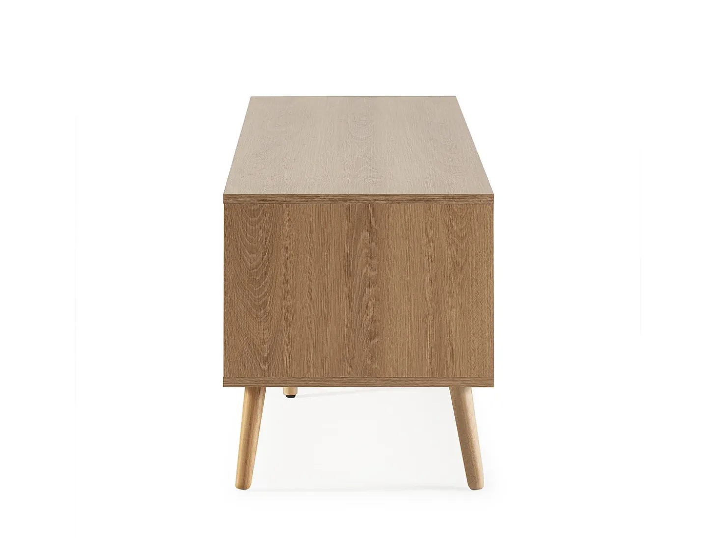 Mueble tv Lluvia 4 puertas color roble, 160 cm largo