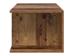 Mueble TV luces LED madera ingeniería envejecida 90x39x30 cm