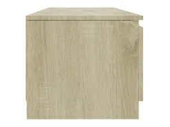 Mueble TV madera contrachapada color roble Sonoma 140x40x35,5cm ES31716