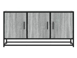 Mueble TV madera ingeniería y metal gris Sonoma 100x35x50 cm