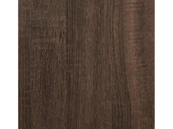 Mueble TV madera ingeniería y metal marrón roble 100x35x50 cm