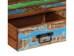 Mueble TV madera maciza reciclada 120x30x45 cm YOE68315