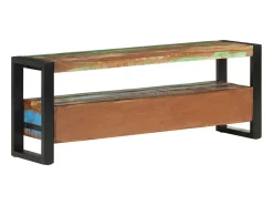 Mueble TV madera maciza reciclada 120x30x45 cm YOE68315