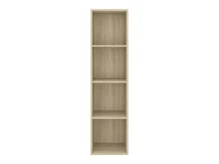 Mueble TV pared contrachapada color roble Sonoma 37x37x142,5 cm ES16774