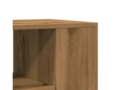 Mueble TV ruedas madera ingeniería roble artisan 102x34,5x43cm