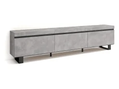 Mueble TV, Televisión, 240x35x57cm, Diseño industrial, Cemento