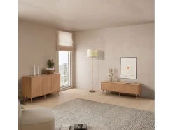 Mueble Tv Telmo 3 puertas color Roble 130 cm