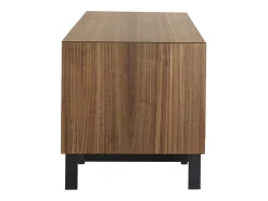 Mueble TV vintage de nogal y metal 200 cm MANNY