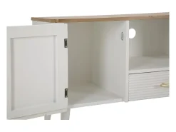 Mueble TV VKH228, Blanco, 117x40x60 cm, Kendra Home