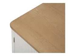 Mueble TV VKH228, Blanco, 117x40x60 cm, Kendra Home