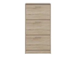 Mueble Zapatero Color Roble Sonoma 116x60x28 cm – 3 Puertas Abatibles – Ideal para Entrada o Dormitorio