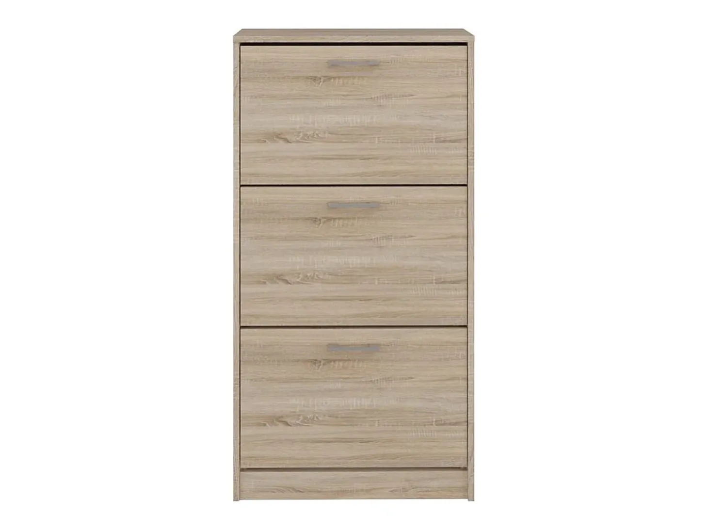Mueble Zapatero Color Roble Sonoma 116x60x28 cm – 3 Puertas Abatibles – Ideal para Entrada o Dormitorio