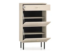 Mueble zapatero con cajón 55 cm - beige - CALETTO