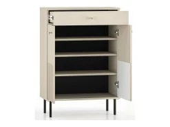 Mueble zapatero con cajón 68 cm - beige - CALETTO