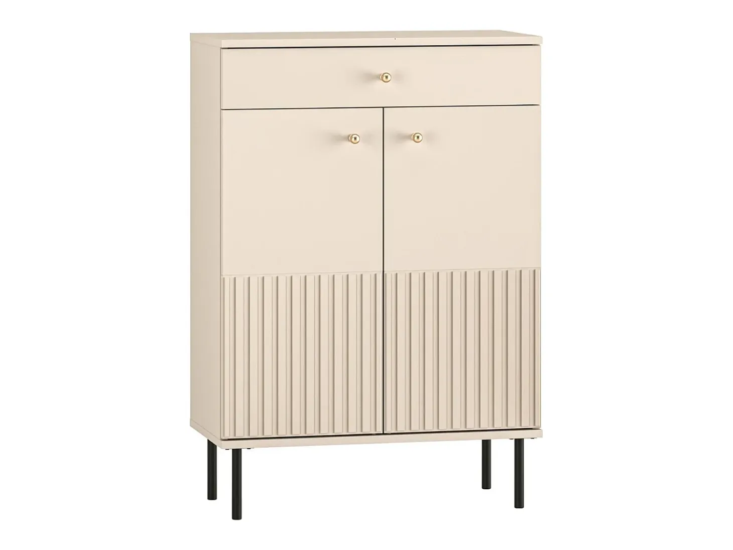 Mueble zapatero con cajón 68 cm - beige - CALETTO