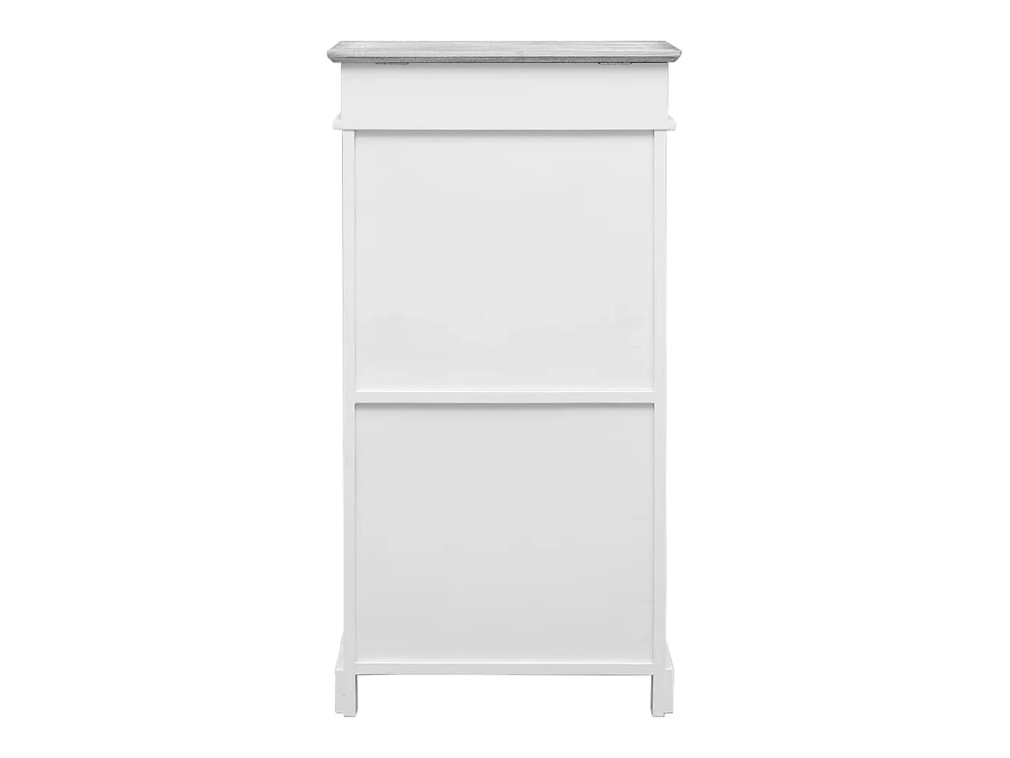 Mueble zapatero de madera de Paulownia gris 50x28x98 cm ES292201