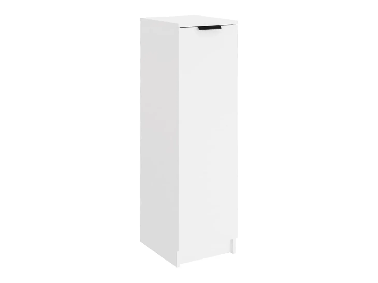 Mueble zapatero de madera contrachapada blanco 30x35x100 cm ES989390