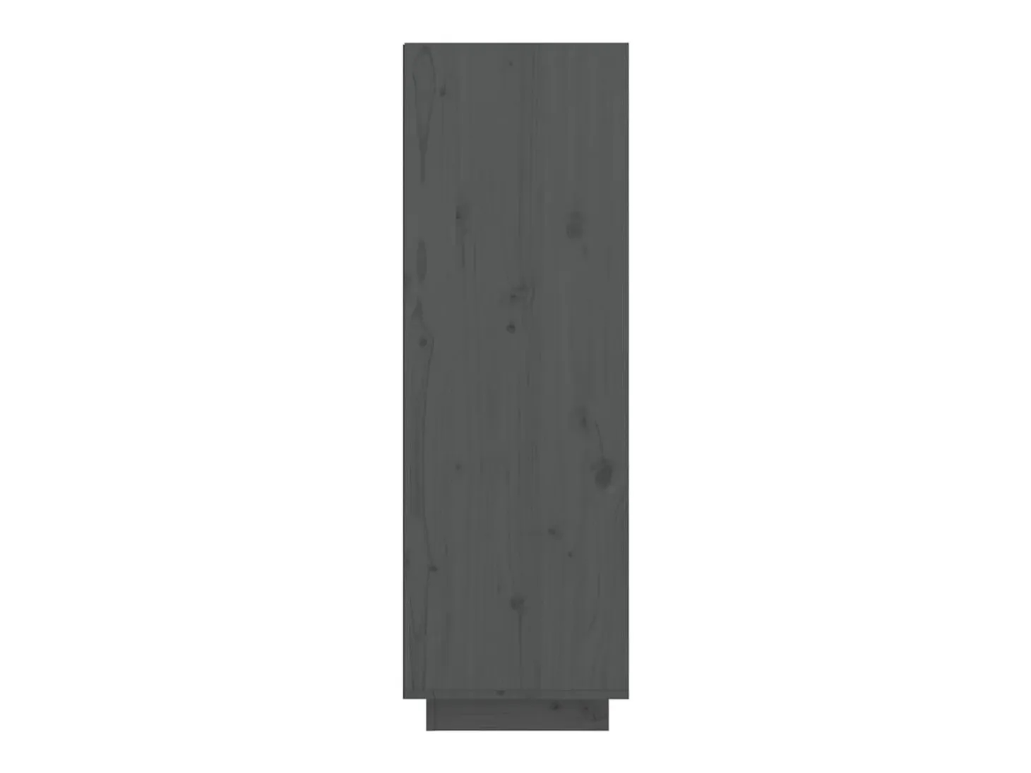 Mueble zapatero de madera maciza de pino gris 30x34x105 cm ES665472