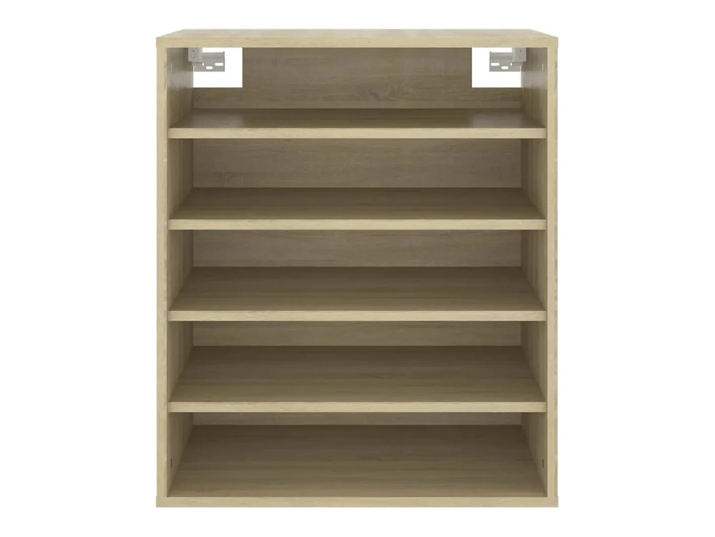Mueble zapatero de madera contrachapada color roble 60x35x70 cm ES309666