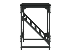 Mueble zapatero de madera de ingeniería negro 90x30x45 cm ES191051