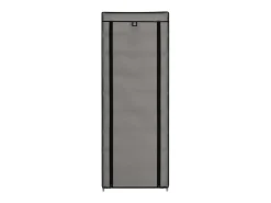 Mueble zapatero de tela con funda gris 57x29x162 cm ES538296
